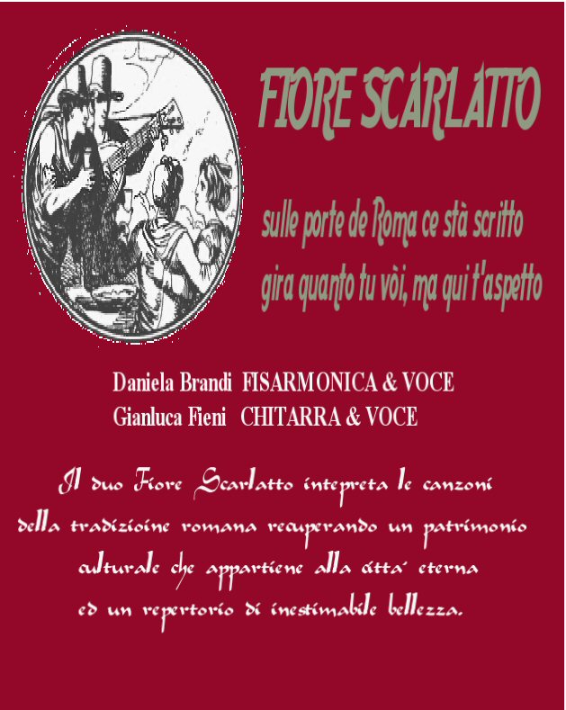 Fiore Scarlatto, canzoni romane